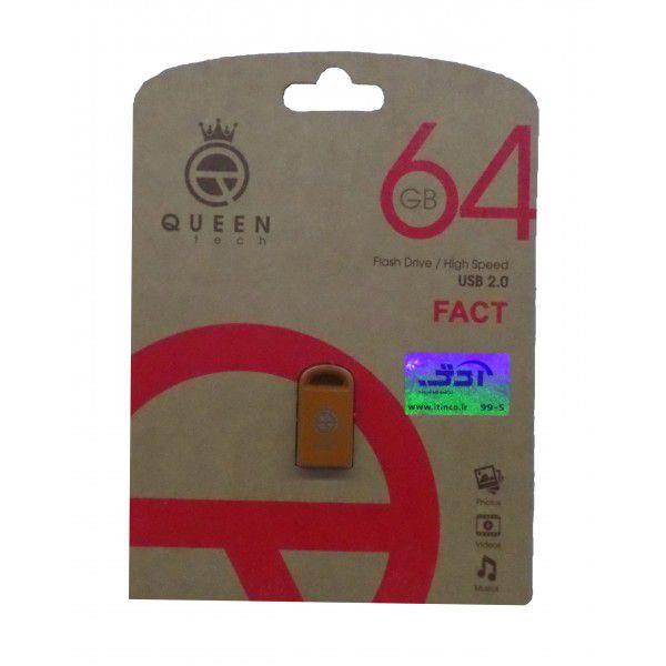 فلش QUEEN TECH مدل FACT ظرفیت 64 گیگابایت